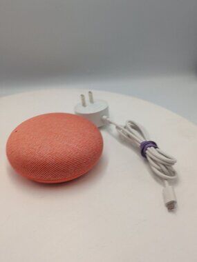 Google Nest Mini 1st Generation H0A Smart Speaker Pink/Coral Factory Reset